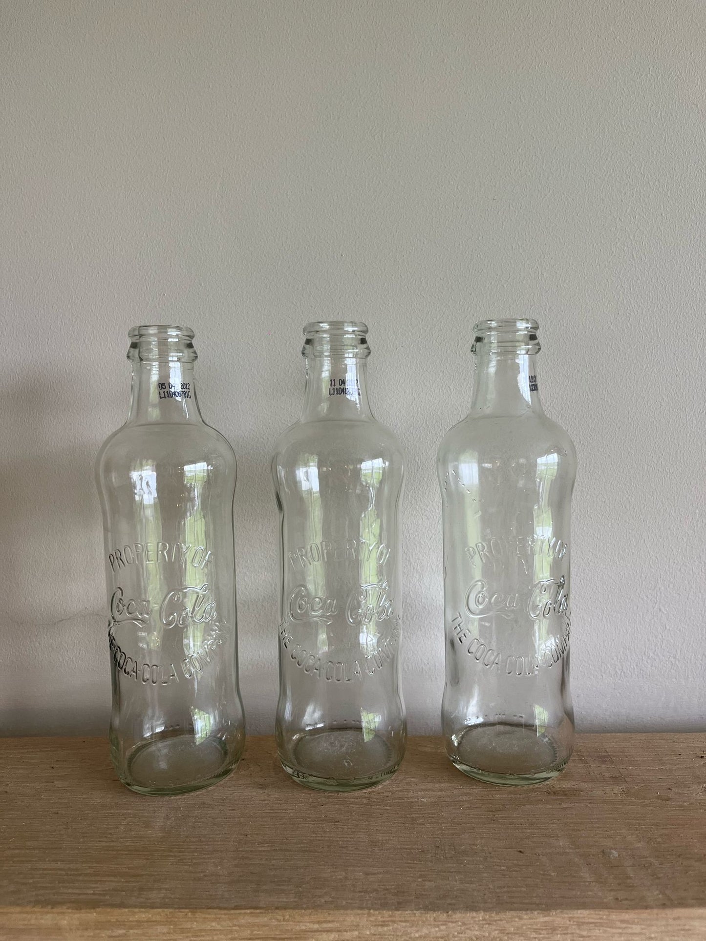 Vintage Coca-Cola Flesjes – Set van 3