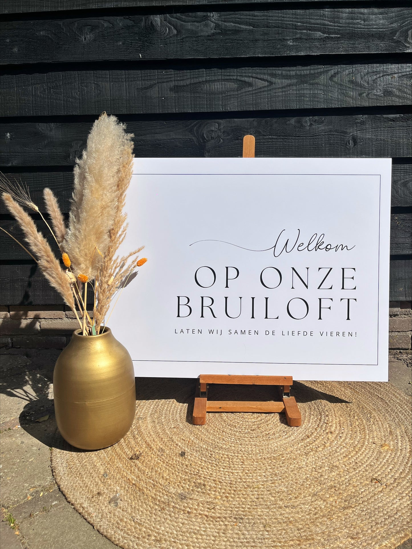Welkomstbord - Welkom op onze bruiloft