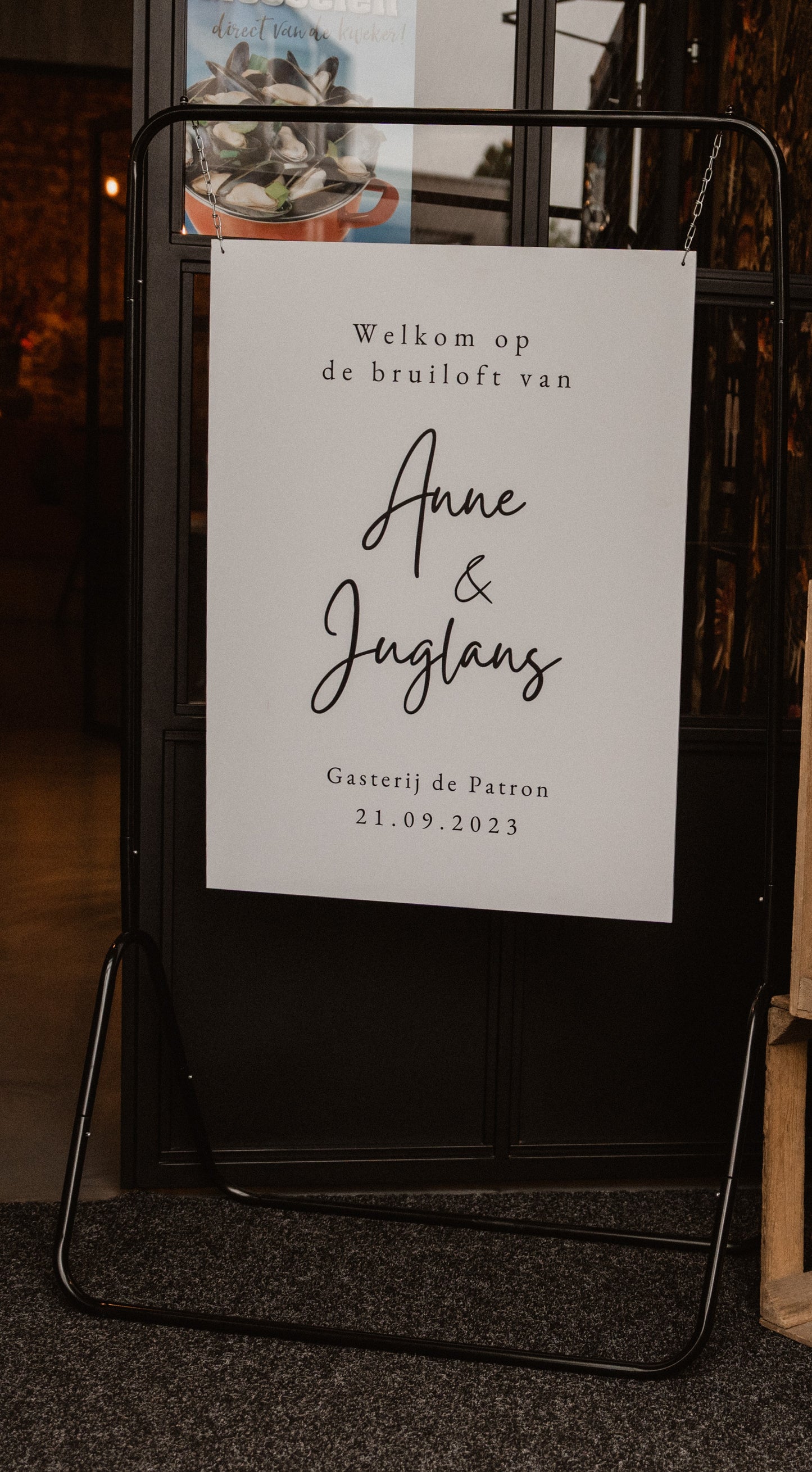 Standaard welkomstbord