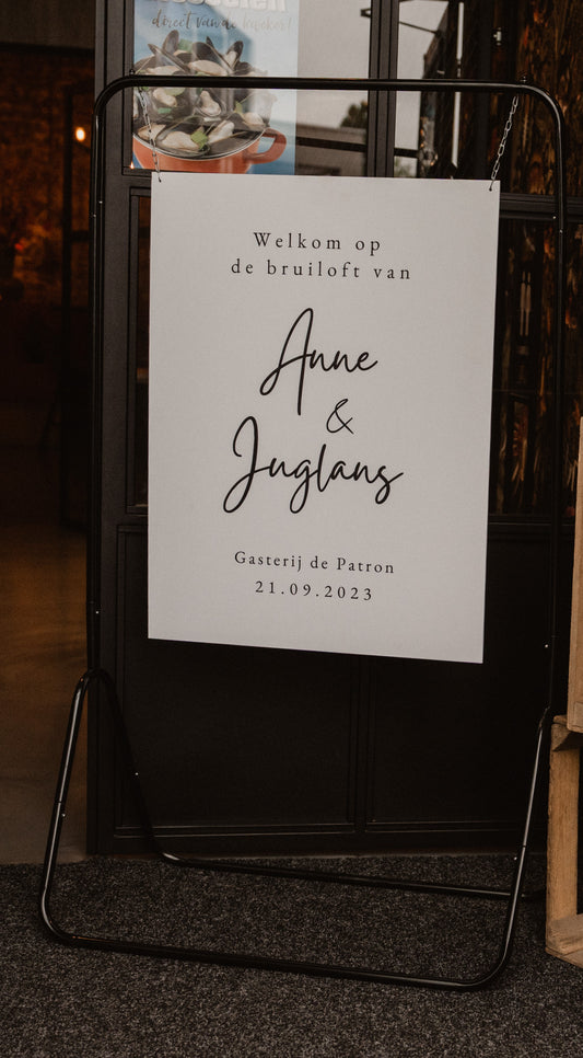 Standaard welkomstbord